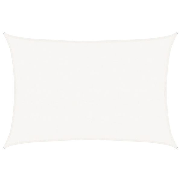 vidaXL Toldo de vela blanco HDPE 160 g/m&sup2; 5x7 m