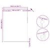 vidaXL Estor enrollable opaco 164,4x230 cm, ancho de tela 160 cm, beige