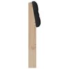 vidaXL Cabecero tapizado Negro 75 cm Madera de pino macizo