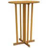 vidaXL Mesa de bar plegable madera maciza de teca 90x65x105 cm