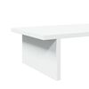 vidaXL Soporte de monitor madera maciza de pino blanco 100x27x15 cm