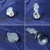 vidaXL Colch&oacute;n de camping autoinflable con almohada 1 persona azul