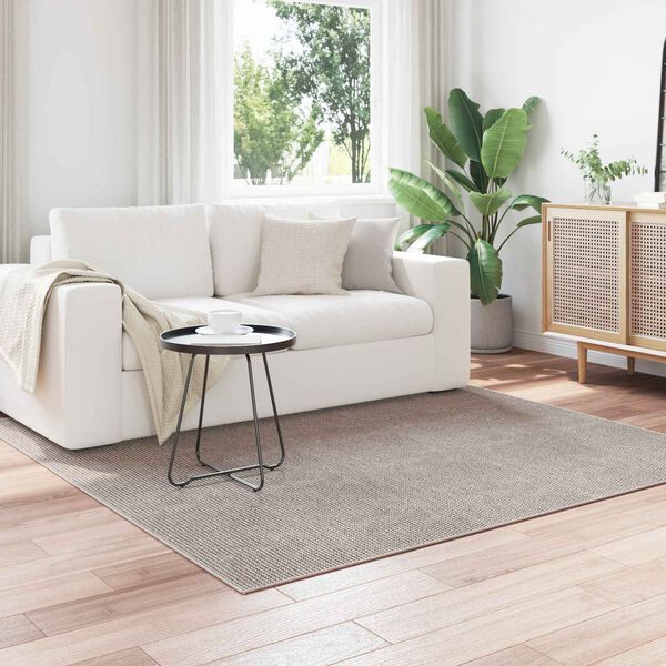 vidaXL Alfombras de &aacute;rea LUGO Crema y Taupe 200 x 200 cm Poli&eacute;ster