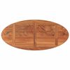 vidaXL Tablero de mesa ovalado madera maciza de acacia 120x50x2,5 cm