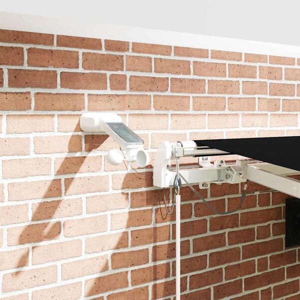 vidaXL Toldo Retr&aacute;ctil Negro 450 x 300 cm Poli&eacute;ster y metal