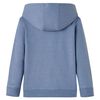 Sudadera infantil con capucha azul melange 92