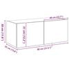 vidaXL Mueble de TV Montado en la Pared Madera Vieja 80 x 35 x 31 cm