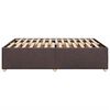 vidaXL Cama sin colchón tela marrón oscuro 140x190 cm