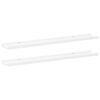 vidaXL Repisa para marcos de fotos 2 uds MDF blanco 80x9x3 cm