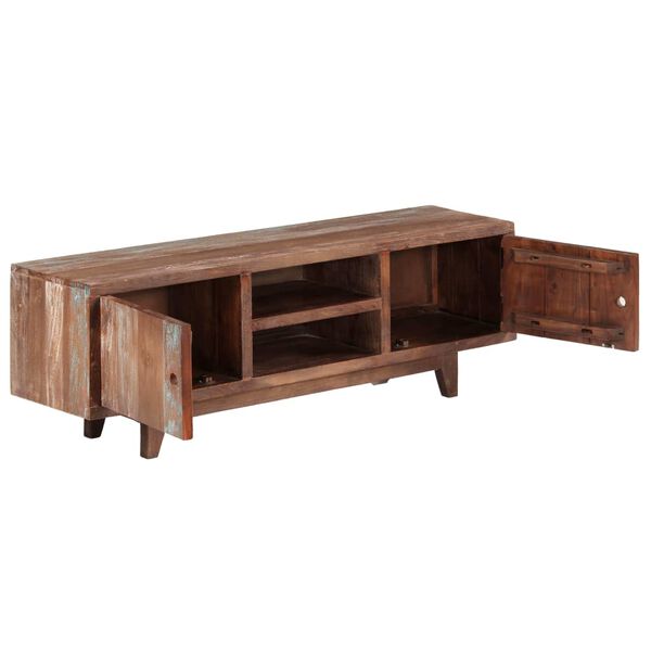 vidaXL Mueble para TV de madera maciza de acacia vintage 118x30x40 cm