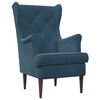 vidaXL sill&oacute;n Azul Terciopelo