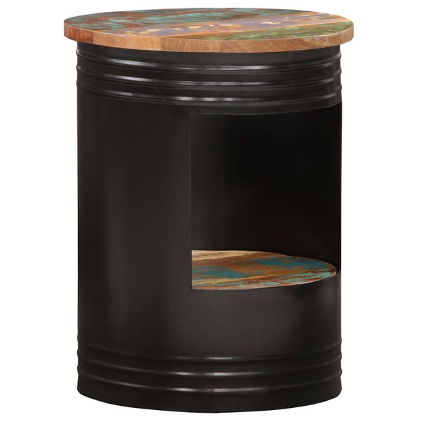 vidaXL Mesa de centro de madera maciza reciclada 43x55 cm