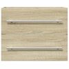 vidaXL Armario para lavabo aglomerado roble Sonoma 60x38,5x48 cm