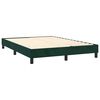 vidaXL Cama box spring con colch&oacute;n terciopelo verde oscuro 140x190 cm