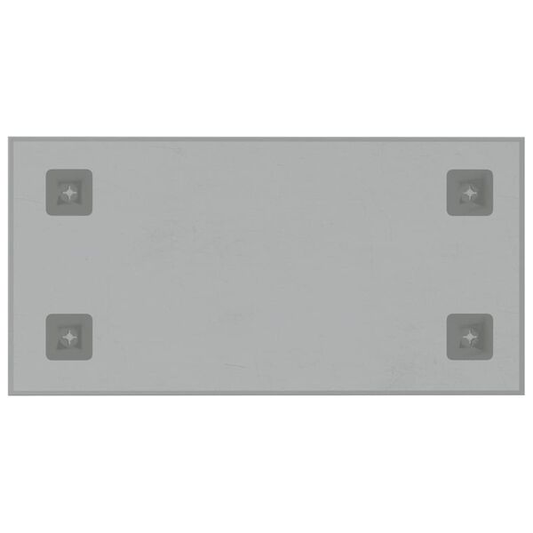 vidaXL Pizarra magn&eacute;tica de pared vidrio templado blanco 40x20 cm