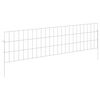 vidaXL Valla de Jard&iacute;n con Estacas 48 pcs 115 x 30 cm Mesh Plateado