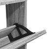 vidaXL Mueble zapatero y espejo 5 niveles gris Sonoma 63x17x169,5 cm