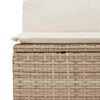 vidaXL Conjunto de sof&aacute; de jard&iacute;n 9 pcs Beige rat&aacute;n sint&eacute;tico