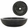 vidaXL Lavabo 40x12 cm m&aacute;rmol negro
