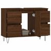 vidaXL Mueble de ba&ntilde;o madera de ingenier&iacute;a roble marr&oacute;n 80x33x60 cm