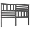 vidaXL Cabecero de cama madera maciza de pino gris 126x4x100 cm