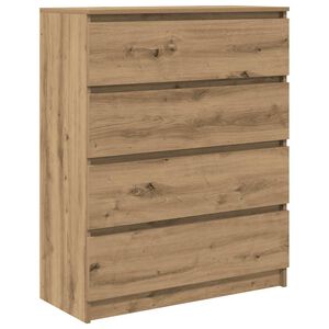 vidaXL Aparador Artisan Roble 80x35x99 cm Madera de ingenier&iacute;a