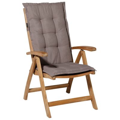 Madison Cojín de silla con respaldo Panama 123x50cm gris taupé