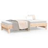 vidaXL Sof&aacute; cama extra&iacute;ble madera maciza de pino 2x(80x200) cm