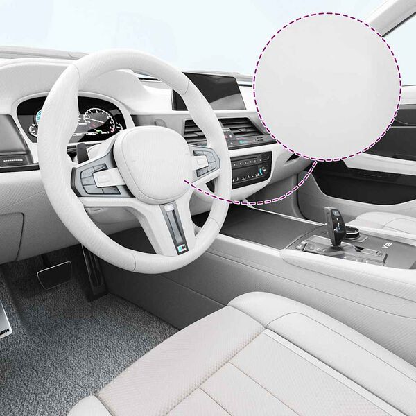 vidaXL L&aacute;minas 4D para coche 2 uds blanco 100x150 cm+50x150 cm