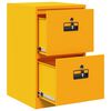 vidaXL Mueble archivador con caj&oacute;n Amarillo Mostaza 44 x 50 x 106.5 cm