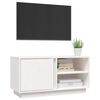 vidaXL Mueble de TV madera maciza de pino blanco 80x35x40,5 cm