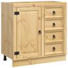 vidaXL Armario SKI Marr&oacute;n Miel 80 x 46 x 81 cm Madera de pino macizo