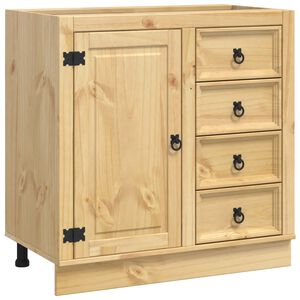 vidaXL Armario SKI Marr&oacute;n Miel 80 x 46 x 81 cm Madera de pino macizo