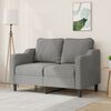 vidaXL Sof&aacute; de 2 plazas de tela gris oscuro 120 cm