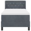 vidaXL Cama tipo Box Spring Gris oscuro 200 x 80 cm Terciopelo