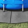 vidaXL Tapiz de suelo piscina geotextil de poli&eacute;ster gris claro &Oslash;244cm