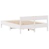 vidaXL Estructura de cama sin colch&oacute;n madera de pino blanca 140x190 cm
