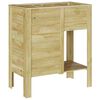 vidaXL Cama elevada Marrón 85 x 46 x 96 cm Madera maciza de Pino