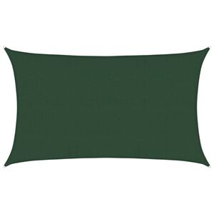 vidaXL Toldo de vela HDPE verde oscuro 160 g/m&sup2; 5x8 m