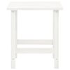 vidaXL Silla con otomana y mesa jard&iacute;n Adirondack macizo abeto blanco