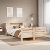vidaXL Estructura de cama sin colch&oacute;n madera de pino blanco 150x200 cm