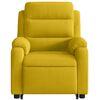 vidaXL Sill&oacute;n reclinable de masaje elevable terciopelo amarillo