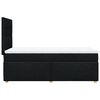 vidaXL Cama box spring con colch&oacute;n tela negro 90x200 cm