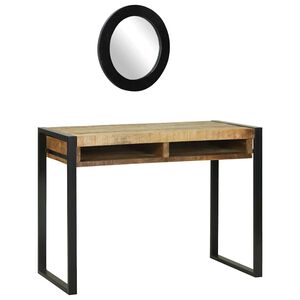 vidaXL Mesa Tocador Marr&oacute;n 100 x 50 x 75 cm Madera maciza de Mango