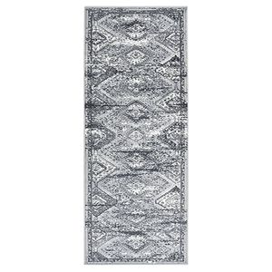 vidaXL Alfombra de pasillo BCF gris oriental 80x200 cm