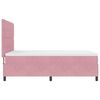 vidaXL Cama tipo Box Spring con colch&oacute;n Rosa 140 x 190 cm Terciopelo