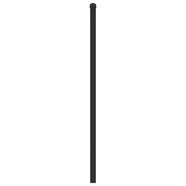 vidaXL Cabecero de madera de ingeniería y acero marrón roble 90 cm