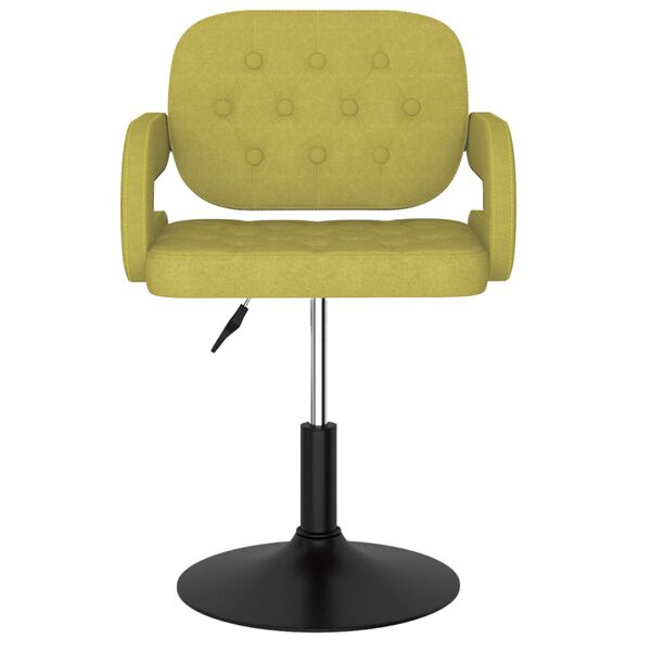 vidaXL Sillas de comedor giratorias 4 unidades tela verde