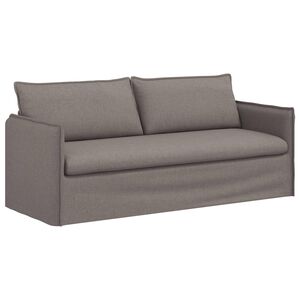 vidaXL Sof&aacute; Taup&eacute; 196 x 82 x 85 cm tela