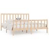 vidaXL Estructura de cama de madera maciza 200x200 cm